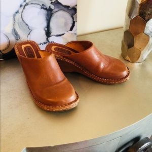 Born Leather Clogs